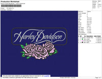 Harley Davidson Ladies Embroidery