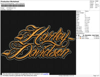 Harley Davidson Medival Embroidery