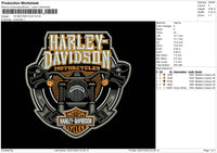 Hd Motorcycle Embroidery File 6 sizes
