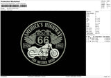 HD Route Embroidery File 6 sizes