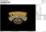 Hd Tucson Embroidery File 6 sizes