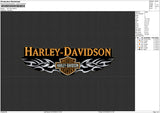 Harley Davidson Tribal Embroidery