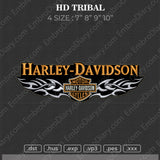 Harley Davidson Tribal Embroidery