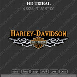 Harley Davidson Tribal Embroidery