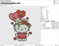 HELLO KITTY BENITO Embroidery