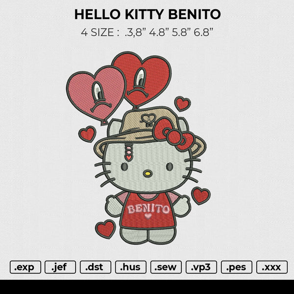 HELLO KITTY BENITO Embroidery