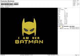 Her Batman Embroidery File 6 sizes
