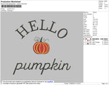 Hello Pumpkin Embroidery