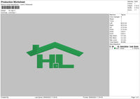 Hi Logo Embroidery File 6 sizes