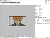Hinata Shoyo Rectangle Embroidery