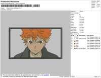 Hinata Shoyo Rectangle Embroidery