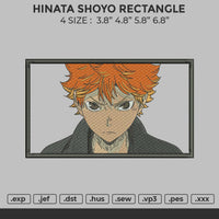 Hinata Shoyo Rectangle Embroidery