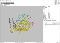 H Senpai Embroidery File 6 sizes