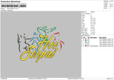 H Senpai Embroidery File 6 sizes