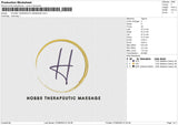 HOOBS THERAPEUTIC MASSAGE Embroidery