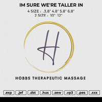 HOOBS THERAPEUTIC MASSAGE Embroidery
