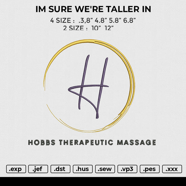 HOOBS THERAPEUTIC MASSAGE Embroidery