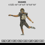 Hughes Embroidery File 6 sizes