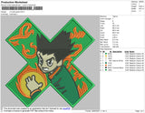 Hunter X H Green Embroidery