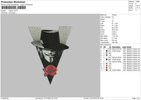 Hackerose Embroidery File 6 sizes