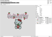 Hk Starwberry Embroidery