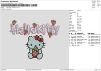 Hk Starwberry Embroidery