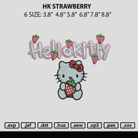 Hk Starwberry Embroidery