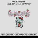 Hk Starwberry Embroidery
