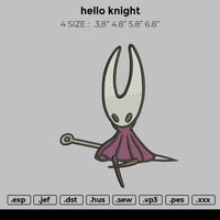 hello knight Embroidery