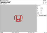 H Logo Embroidery File 6 sizes