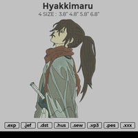 Hyakkimaru Embroidery