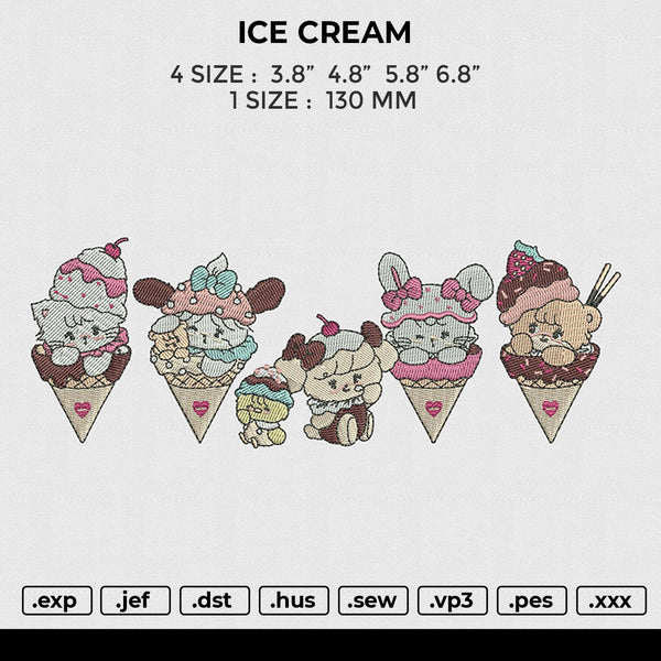 ICE CREAM Embroidery