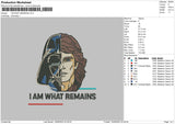 Im What Remains Embroidery File 6 sizes