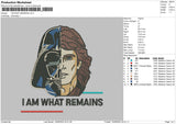 Im What Remains Embroidery File 6 sizes
