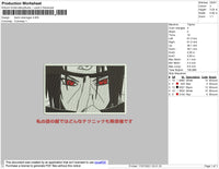 Itachi Sharingan Embroidery