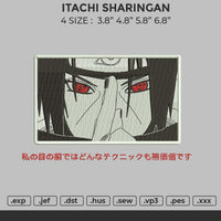 Itachi Sharingan Embroidery