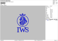 Iws Embroidery File 6 sizes