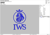 Iws Embroidery File 6 sizes