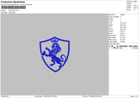 Iws Lion Embroidery File 6 sizes