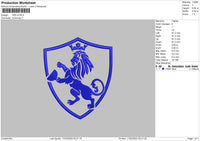 Iws Lion Embroidery File 6 sizes
