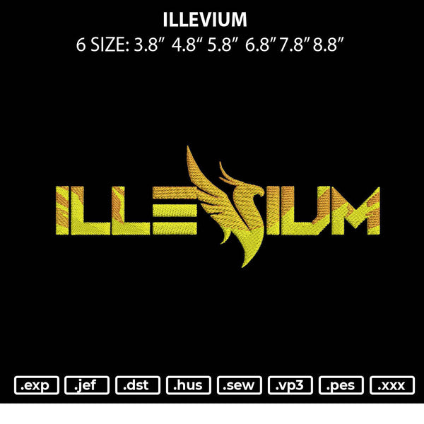 Illevium Colors Embroidery File 6 sizes