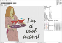 Im a cool mom Embroidery