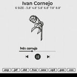 Ivan Cornejo Embroidery File 6 size