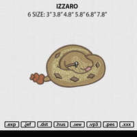 Izzaro Embroiery file 6 sizes