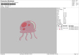 Jellyfish Embroidery File 6 sizes