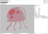 Jellyfish Embroidery File 6 sizes