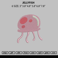 Jellyfish Embroidery File 6 sizes