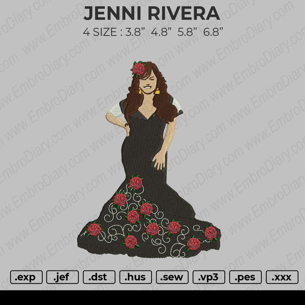 Jenni Rivera Embroidery