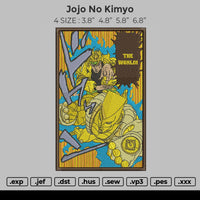 Jojo No Kimyo Embroidery
