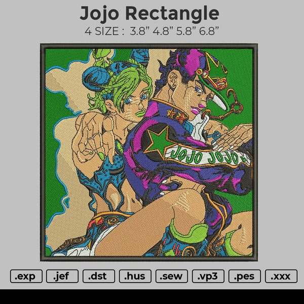 Jojo Rectangle v2 Embroidery